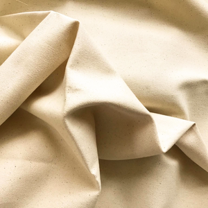 Half panama cream fabric