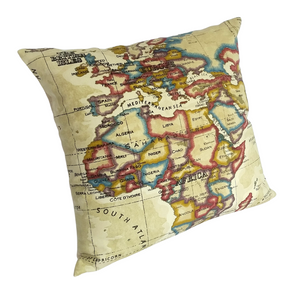 WORLD MAP CUSHION COVER