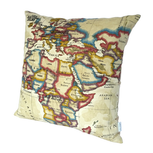 WORLD MAP CUSHION COVER