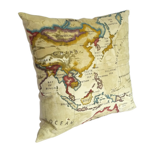 WORLD MAP CUSHION COVER