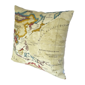 WORLD MAP CUSHION COVER