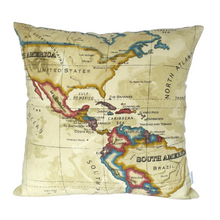 Load image into Gallery viewer, WORLD MAP CUSHION COVER
